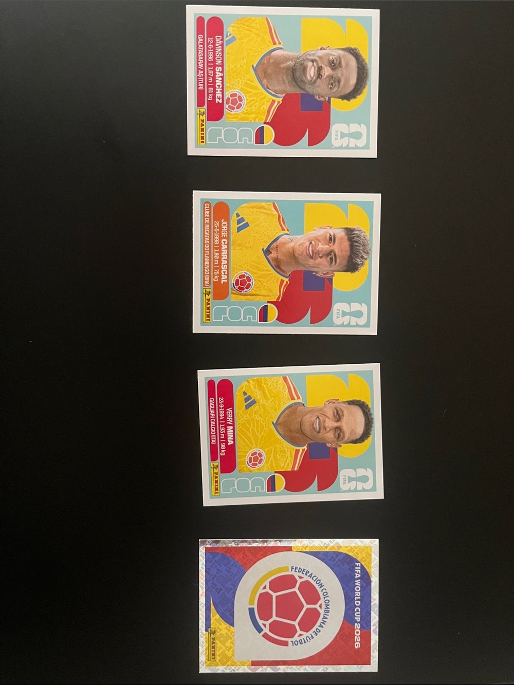 Columbia Bundle - Panini Colombia FIFA World Cup Sticker Set